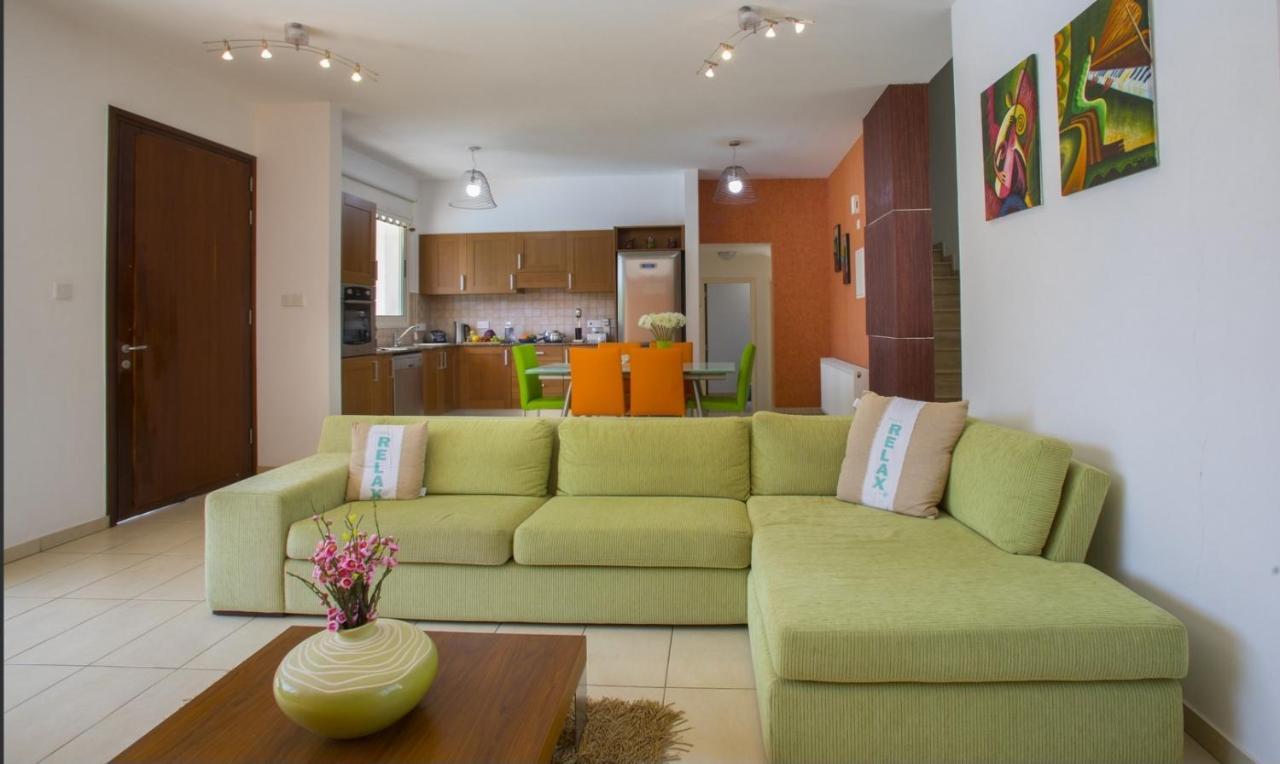 Soothing Sunset Villa With Private Pool, 200M From The Beach Perivolia Buitenkant foto