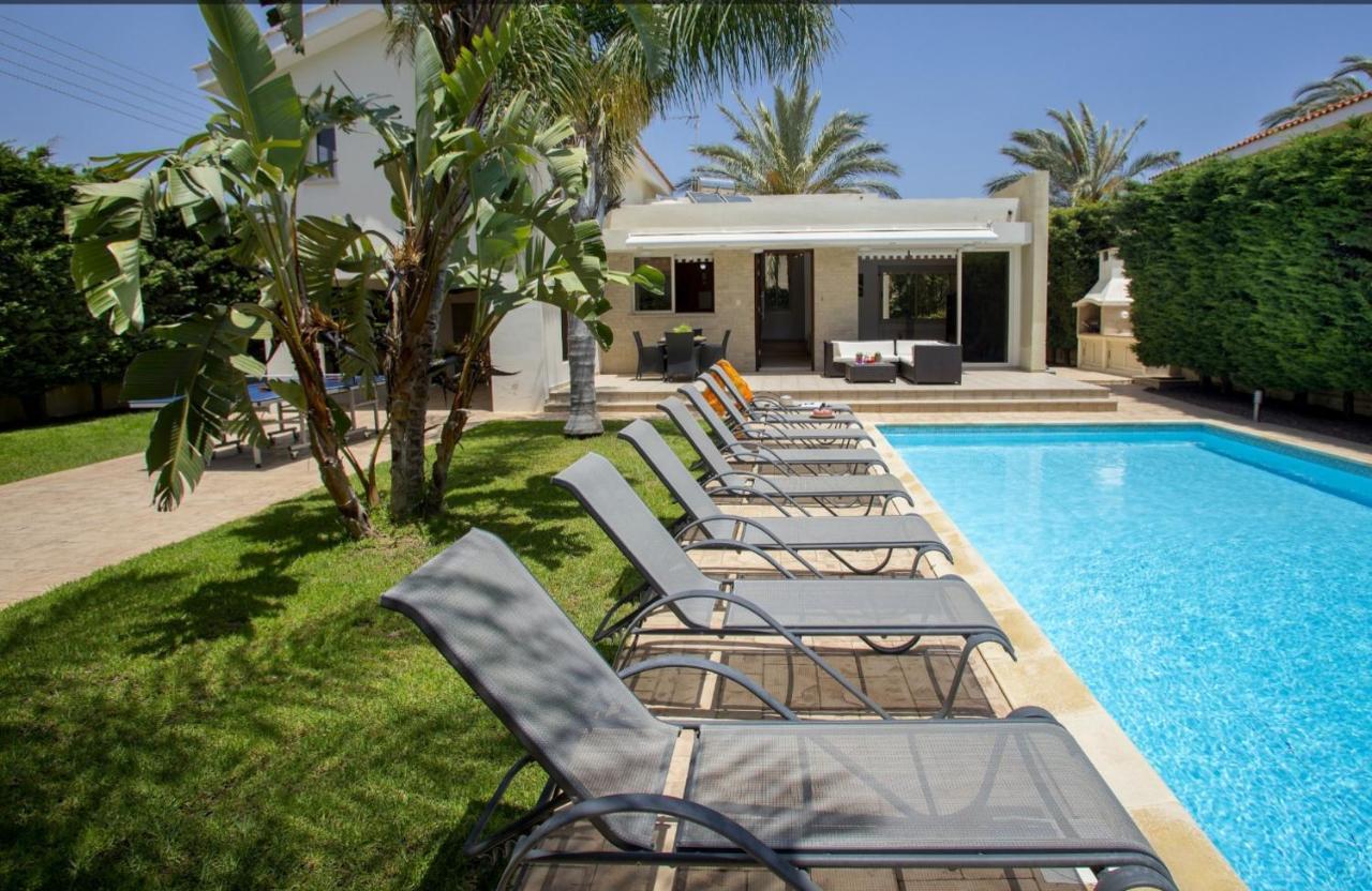 Soothing Sunset Villa With Private Pool, 200M From The Beach Perivolia Buitenkant foto